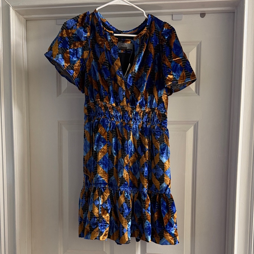 Anthropologie Somerset Mini Dress: Velvet Edition